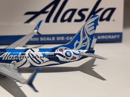 Boeing 737-800 Alaska Airlines “Salmon-People” – Gemini Jets 1:400